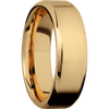 10K Yellow Gold + Anglesatin Polish Finish - 7 mm wide Beveled 10K Yellow Gold band. - Custom