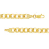 10KT Yellow Gold - 5.70MM Hollow Cuban Chain - Choice of 20’’ 22’’ or 24’’ - Men’s Gold Chains