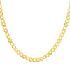 10KT Yellow Gold - 5.70MM Hollow Cuban Chain - Choice of 20’’ 22’’ or 24’’ - Men’s Gold Chains