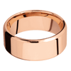 14K Rose Gold + Polish Polish Finish - 9 mm wide Beveled 14K Rose Gold band. - Custom