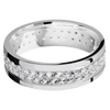 14K White Gold + Polish Finish - 14KW7FDIA(ST)2ROWETERNITY.03BEAD-P - Custom