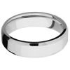 14K White Gold + Polish Polish Finish - 6 mm wide Beveled 14K White Gold band. - Custom