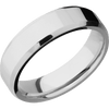 14K White Gold + Polish Polish Finish - 6 mm wide Beveled 14K White Gold band. - Custom