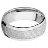 14K White Gold + Polish Finish + Titanium - TISLEEVE14KW8D15/METEORITE - Custom