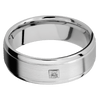 14K White Gold + Satin Polish Finish - 14KW7B(S)PRINLABDIA(ST).06B-IS - Custom