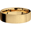 14K Yellow Gold + Anglestone Finish - 7 mm wide Flat 14K Yellow Gold band. - Custom