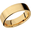 14K Yellow Gold + Anglestone Finish - 7 mm wide Flat 14K Yellow Gold band. - Custom