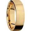 14K Yellow Gold + Anglestone Finish - 7 mm wide Flat 14K Yellow Gold band. - Custom