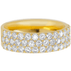14K Yellow Gold band with 43 Round Diamond (ST) having TCW-1.29 - 14K Yellow Gold band with 43 Round Diamond (ST)