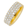 14K Yellow Gold band with 43 Round Diamond (ST) having TCW-1.29 - 14K Yellow Gold band with 43 Round Diamond (ST)
