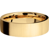 14K Yellow Gold + Crosssatin Finish - 7 mm wide Flat 14K Yellow Gold band. - Custom