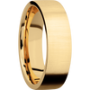 14K Yellow Gold + Crosssatin Finish - 7 mm wide Flat 14K Yellow Gold band. - Custom