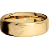 14K Yellow Gold + Hammer Polish Finish - 7 mm wide Beveled 14K Yellow Gold band. - Custom