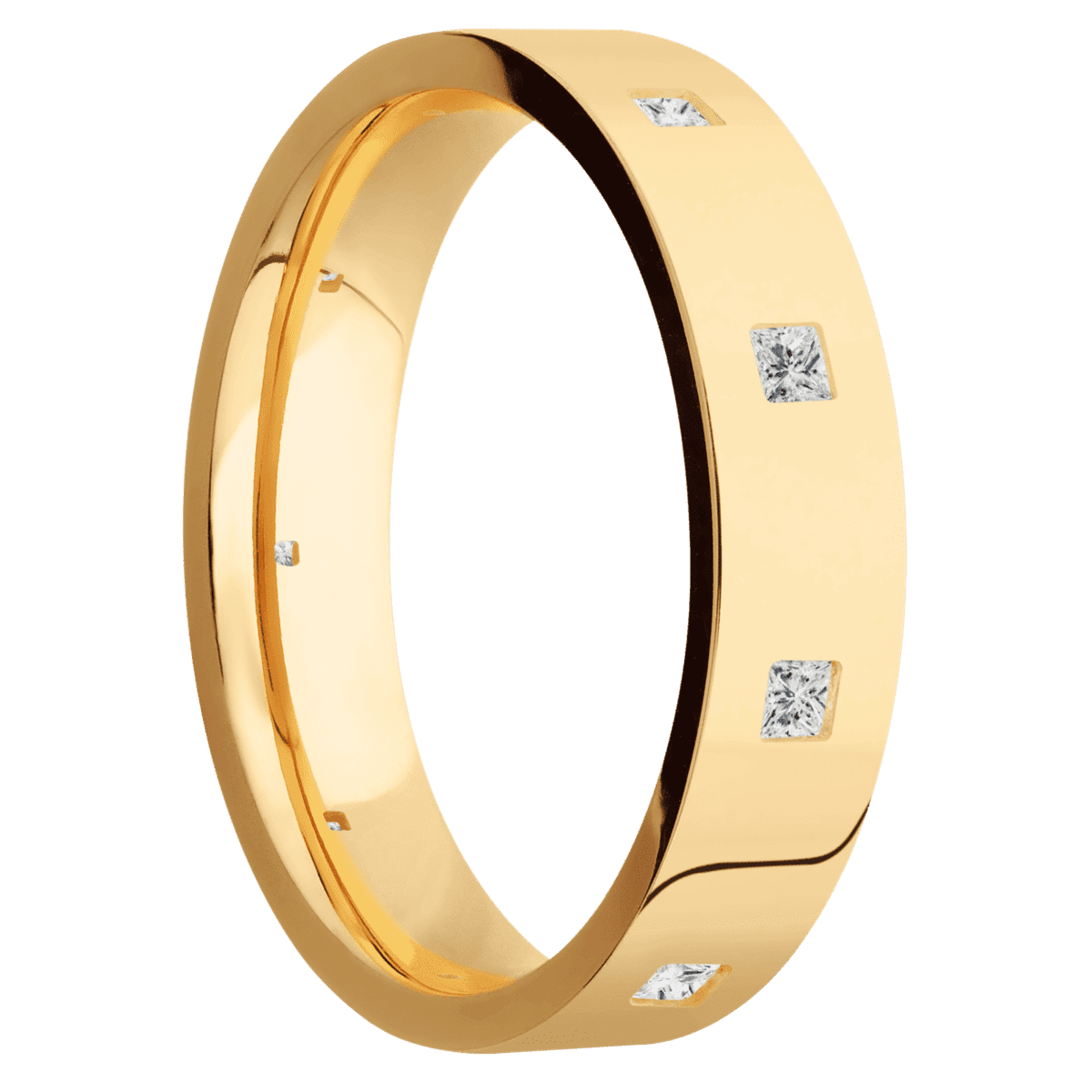 14K Yellow Gold + Polish Finish - 14KY5FPRINLABDIA9XEVEN.06F-IS - Custom