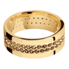 14K Yellow Gold + Polish Finish - 14KY8FCOCODIA2ROWETERNITY.03BEAD-IS - Custom