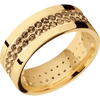 14K Yellow Gold + Polish Finish - 14KY8FCOCODIA2ROWETERNITY.03BEAD-IS - Custom