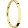 14K Yellow Gold + Polish Finish - 2 mm wide Flat 14K Yellow Gold band. - Custom
