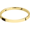 14K Yellow Gold + Polish Finish - 2 mm wide Flat 14K Yellow Gold band. - Custom