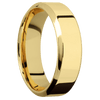 14K Yellow Gold + Polish Polish Finish - 7 mm wide High Bevel 14K Yellow Gold band. - Custom