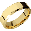 14K Yellow Gold + Polish Polish Finish - 7 mm wide High Bevel 14K Yellow Gold band. - Custom