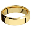 14K Yellow Gold + Polish Polish Finish - 7 mm wide High Bevel 14K Yellow Gold band. - Custom