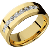 14K Yellow Gold + Polish Satin Finish - 14KY8BLABDIA(ST)9X.07CH-P - Custom