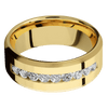 14K Yellow Gold + Polish Satin Finish - 14KY8BLABDIA(ST)9X.07CH-P - Custom
