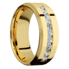 14K Yellow Gold + Polish Satin Finish - 14KY8BLABDIA(ST)9X.07CH-P - Custom