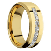 14K Yellow Gold + Polish Satin Finish - 14KY8BHALFETERNITYLABDIA(ST).07CH-P - Custom