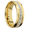14K Yellow Gold + Rock Polish Finish - 14KY7FGEETERNITYLABDIA.05BEAD-P - Custom