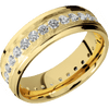 14K Yellow Gold + Rock Polish Finish - 14KY7FGEETERNITYLABDIA.05BEAD-P - Custom