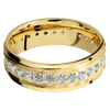 14K Yellow Gold + Rock Polish Finish - 14KY7FGEETERNITYLABDIA.05BEAD-P - Custom