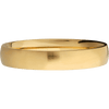 14K Yellow Gold + Satin Finish - 4 mm wide Domed 14K Yellow Gold band. - Custom