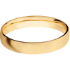 14K Yellow Gold + Satin Finish - 4 mm wide Domed 14K Yellow Gold band. - Custom