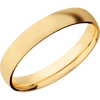 14K Yellow Gold + Satin Finish - 4 mm wide Domed 14K Yellow Gold band. - Custom