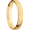 14K Yellow Gold + Satin Finish - 4 mm wide Domed 14K Yellow Gold band. - Custom