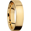 14K Yellow Gold + Satin Finish - 6 mm wide Flat 14K Yellow Gold band. - Custom