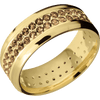 14K Yellow Gold + Satin Polish Finish - 14KY8BCOCODIA2ROWETERNITY.03BEAD-P - Custom