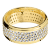 14K Yellow Gold + Satin Polish Finish - 14KY10FGEDIA4ROWETERNITY.015BEAD-P - Custom
