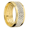 14K Yellow Gold + Satin Polish Finish - 14KY10FGEDIA4ROWETERNITY.015BEAD-P - Custom