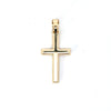 14KT Bevelled Cross - 1’’ - Lifestyle Cross