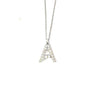 14KT Natural or Lab Diamond Initial Pendant - Lab / Natural Necklace