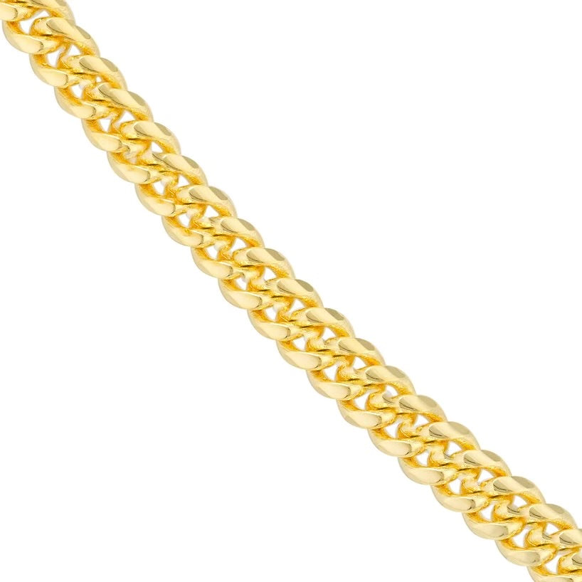 14KT Yellow Gold - 3.50MM Tight Miami Cuban Chain - Choice of 18’’ 20’’ or 24’’ - Men’s Gold Chains