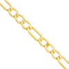 14KT Yellow Gold 3.60mm Hollow Diamond Cut Figaro Chain - 20’’ or 24’’ - Men’s Gold Chains