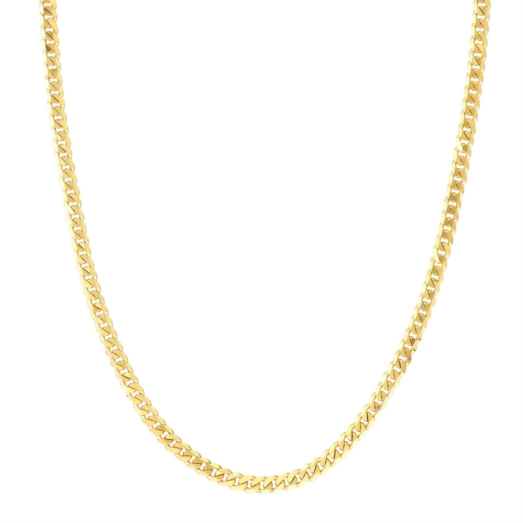 14KT Yellow Gold - 4.70MM Miami Cuban Chain - Choice of 22’’ 24’’ or 26’’ - Men’s Gold Chains