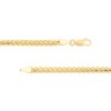 14KT Yellow Gold -4mm Flat Bombe Franco Chain- 22’’ or 24’’ - Men’s Gold Chains