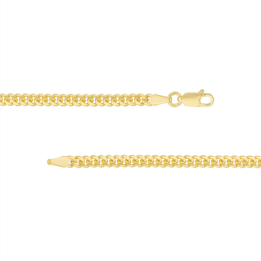 14KT Yellow Gold Miami Cuban Men’s Chain- 3.50MM - 20’’ or 24’’ - Men’s Gold Chains