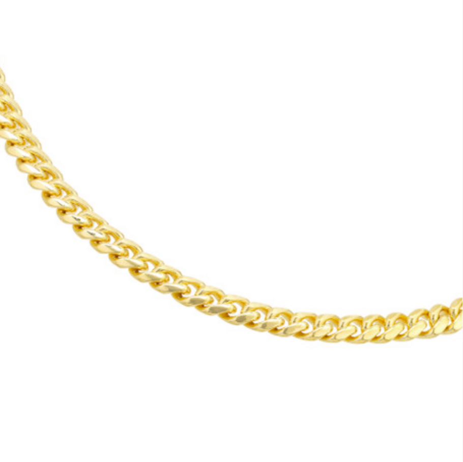 14KT Yellow Gold Miami Cuban Men's Chain - 6.45MM - 22" or 24" – view 3 of 3