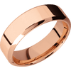 18K Rose Gold + Polish Polish Finish - 7 mm wide High Bevel 18K Rose Gold band. - Custom