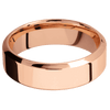 18K Rose Gold + Polish Polish Finish - 7 mm wide High Bevel 18K Rose Gold band. - Custom